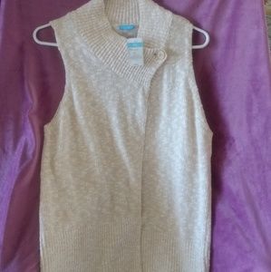 Vintage J McLaughlun one button wrap vest
